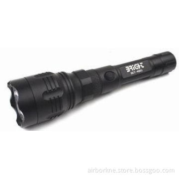 High quality Outdoor Black LED Police Flashlight 18650 Batt